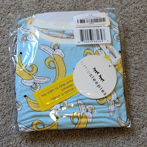 NWT! - Little Sleepies- Size 3T- Bananas- Bamboo Pajamas - Picture 1 of 2